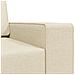 Divano Letto 2-in-1 Panna 245x150x60.5 cm Tessuto - Foto miniatura 8