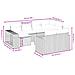 Set Divani da Giardino 11 pz con Cuscini Beige in Polyrattan - Foto miniatura 3
