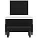 Letto Box Spring con Materasso e Panchina Nero 80x200 cm Tessuto - Foto miniatura 9