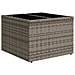Set Divano da Giardino con cuscino 9 pcs Grigio Poly Rattan - Foto miniatura 6