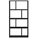 Libreria Rovere nero 60 x 20 x 120 cm Legno multistrato - Foto miniatura 5