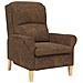 poltrona Marrone 76 x 94 x 102 cm Pelle sintetica - Foto miniatura 1