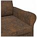 poltrona Marrone 76 x 94 x 102 cm Pelle sintetica - Foto miniatura 7