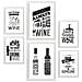 Set Di 6 Stampe Vino 2 Illustrazioni A Colori Di Caffè E Bevande In Cartelloni Pubblicitari Per La Casa A3 & A4 Cornice Bianca - Foto miniatura 1