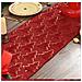 Elegante Runner Da Tavola Con Albero Di Natale E Accenti In Lamina D'oro Per Decorazioni Festive Red M - Foto miniatura 5
