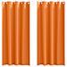 Tende con tende 2 pcs Arancione Vivo Poliestere - Foto miniatura 1
