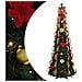 Albero di Natale artificiale con 150 LED Verde 180 cm PVC - Foto miniatura 1