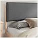 Letto con Testiera Rivestita Grigio scuro 200 x 200 cm - Foto miniatura 3