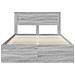 Struttura del letto Grigio Sonoma 140 x 190 cm Pino massello - Foto miniatura 7