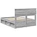 Struttura del letto Grigio Sonoma 140 x 190 cm Pino massello - Foto miniatura 9