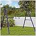 Barra Trapezio con Anelli per Bambini Blu e Verde in Acciaio - Foto miniatura 3