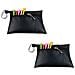 2-pack Porta Tee Da Golf In Pelle Pu Nera Con Clip Ad Anello A D - Contiene 60 Tee - Foto miniatura 1