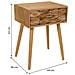 Comodino In Legno Marrone 44x38x63 - Foto miniatura 3