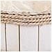 Cesto In Legno E Corda Bianco D25x13/24h - Foto miniatura 5