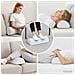 Cuscino per Gambe Bianco 52 x 20 x 12 cm Schiuma Memory - Foto miniatura 2