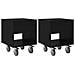Comodino 2 pcs Rovere Nero 40,5 x 40 x 48 cm Legno multistrato - Foto miniatura 1