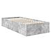Struttura del letto con testiera Grigio cemento 75 x 190 cm - Foto miniatura 5