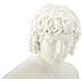 Scultura Centurione Busto Classico In Resina Bianca - Foto miniatura 3