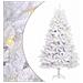 Albero di Natale artificiale Bianco 180 cm PVC e Metallo - Foto miniatura 1