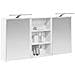 Set di Armadi da Bagno con lo scaffale 3 pcs 126 x 16 x 62.5 cm - Foto miniatura 3