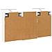 Set di Armadi da Bagno con lo scaffale 3 pcs 126 x 16 x 62.5 cm - Foto miniatura 9