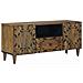 Mobile TV Marrone 105 x 33,5 x 46 cm Legno di mango massello - Foto miniatura 1
