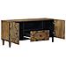 Mobile TV Marrone 105 x 33,5 x 46 cm Legno di mango massello - Foto miniatura 2