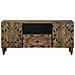 Mobile TV Marrone 105 x 33,5 x 46 cm Legno di mango massello - Foto miniatura 3