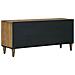 Mobile TV Marrone 105 x 33,5 x 46 cm Legno di mango massello - Foto miniatura 5