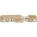 Set di divani da esterno con cuscino 6 pcs Bianco e Beige - Foto miniatura 1