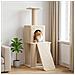 Albero per gatti con pali per graffiare in sisal Crema 146 cm - Foto miniatura 2