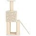 Albero per gatti con pali per graffiare in sisal Crema 146 cm - Foto miniatura 5