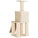 Albero per gatti con pali per graffiare in sisal Crema 146 cm - Foto miniatura 6