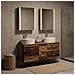 Set di mobili per il bagno 5 pcs Legno antico - Foto miniatura 4
