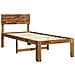Letto Singolo con Testiera ROSTOCK Naturale 100 x 200 cm - Foto miniatura 3