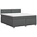 Letto box spring con materasso Grigio Scuro 180 x 200 cm - Foto miniatura 1