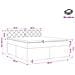Letto box spring con materasso Grigio Scuro 180 x 200 cm - Foto miniatura 4