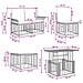 Set Divano da Giardino 11 pz Nero e Grigio scuro polyrattan - Foto miniatura 3