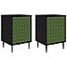 Armadio da Notte GELEEN 2 pz Rovere Nero 36 x 33 x 51 cm - Foto miniatura 1