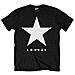 David Bowie - Blackstar (t-shirt White Star On Black) (t-shirt Unisex Tg. L)  - Foto miniatura 1