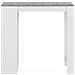 Tavolo da Bar con Ripiano Bianco 110x50x103 cm - Foto miniatura 2