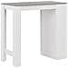 Tavolo da Bar con Ripiano Bianco 110x50x103 cm - Foto miniatura 3