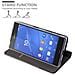 Custodia Compatibile Con Sony Xperia Z5 In Grigio Nero - Coperchio Protettiva Con Chiusura Magnetica, Funzione Stand E Tasca Per Le Carte - Foto miniatura 8