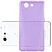 Custodia Compatibile Con Sony Xperia Z4 Mini / Z3 Plus Compact In Viola Trasparente - Coperchio Protettivo In Silicone Tpu Flessibile - Foto miniatura 1