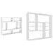 Scaffale a Parete Bianco 90x16x78 cm in in Multistrato - Foto miniatura 7