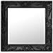 Specchio Da Parete Stile Barocco 50x50 Cm Nero - Foto miniatura 1