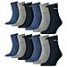 , Calzini Sportivi Unisex, Confezione Da 12 Pezzi, Taglia: 39-42, Colore: Blu Navy / grigio / blu Notte (532)  - Foto miniatura 1