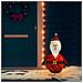 Figura Decorativa Babbo Natale con LED Tessuto Lusso 90 cm - Foto miniatura 1