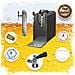 Set Completo Da Sottobanco - Spillatore Birra Dispenser Di Birra Macchina Per Birra - Dry Beer Cooler Stream 50k Con Pompa 2 Rubinetti 55 L /ora - Black Edition - Foto miniatura 5