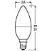 Lampadina Led E14 4.9w 806 Lm C39 Parathom Value Classic 4058075152915 Bianco Caldo 2700k Ø39x115 Mm Vetro - Foto miniatura 5
